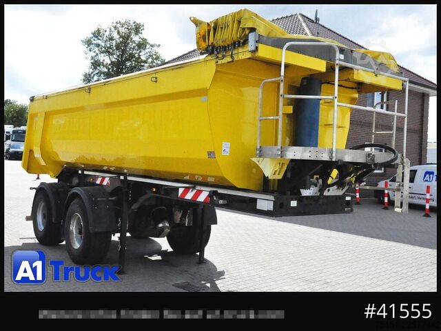 Tipper semitrailer LANGENDORF SK20, Stahl, elek. Verdeck, 32t. GG, 445/65 R22,5