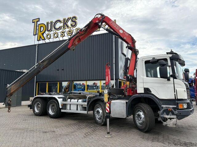 รถเครน Scania P 410 + FASSI F 165 - 2X EXT. + 8X4 + HAAKARM S...