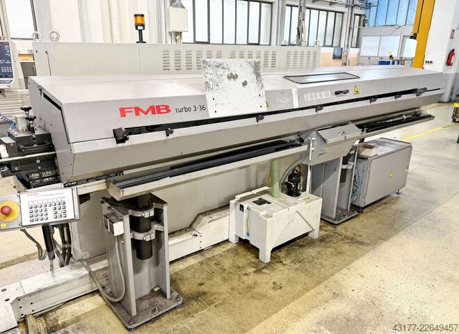 Tour automatique CNC à poupée mobile + embarreur TRAUB + EMCO - 5 Maschinen : 3 mal TNL 26 + 2 mal Turn 332 MC