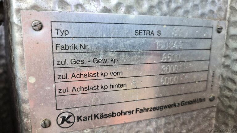 Husbil Setra Kässbohrer S 6 Bürobus Wohnmobil