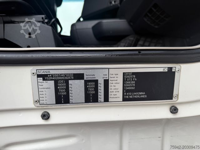 หัวลากมาตรฐาน SCANIA R410 TOPLINE ohne EGR RETARDER STANDKLIMA