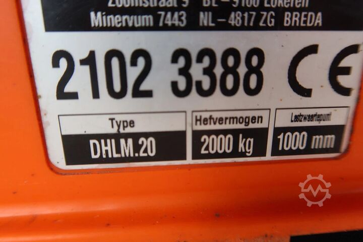 Ferðatösku DAF CF 260 Bak+Klep Dhollandia 2000 kg