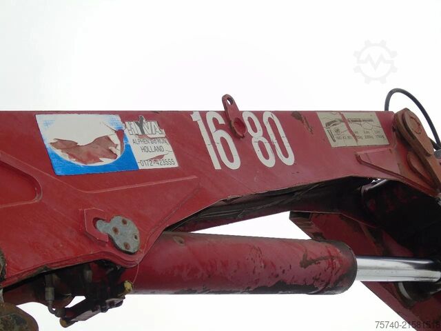 Tippbil med kran DAF CF 85.380 + MANUAL + HMF 1680 + HYVA + 6X2