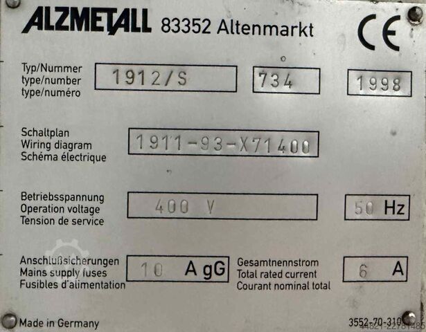Stabi urbjmašīna ALZMETALL Alzstar 40