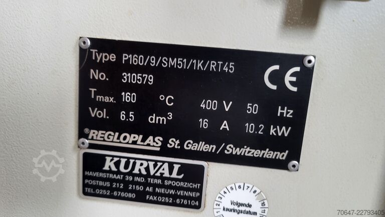 Uređaj za temperiranje Regloplas P160 Regloplas P160/9/SG51/1K/RT45