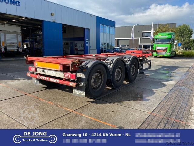 Container transport A&D LPRS24 / 2x Extendable / 1x Lift Axle / Disc Br...
