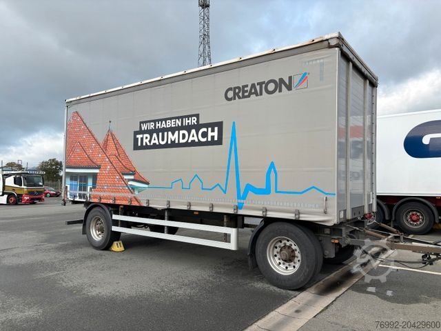 Open aanhangwagen met zeil AZP18 Plane + Staplerhalterung