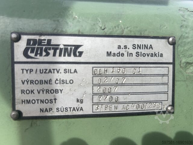 Trykstøbning af metal DEL CASTING CLH 160 01