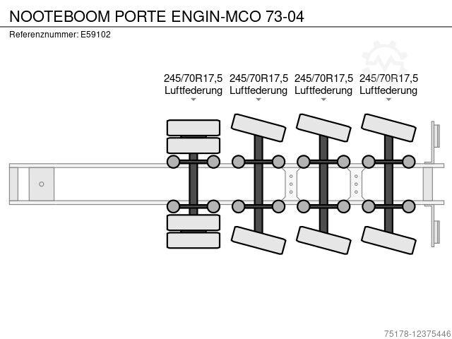 Nooteboom PORTE ENGIN MCO 73 04