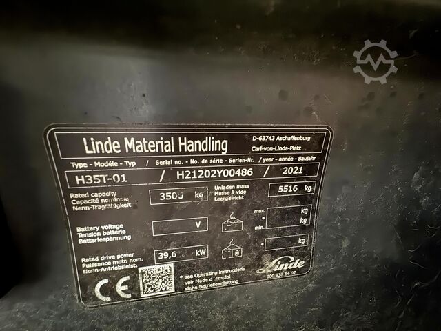 2021 UVV 09/2027 17.634 sati Linde H35T