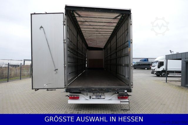 Semi-remorque bâchée WIELTON Mega Liftachse Getränke Zertifikat ¤289.-mtl.