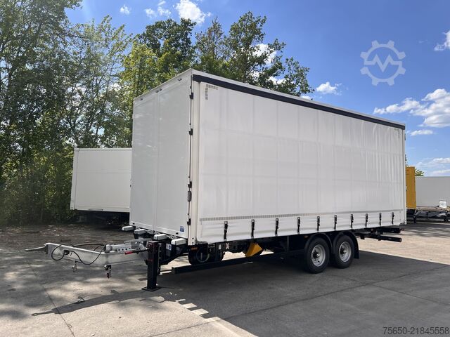 Otvorený príves s plachtou Möslein TPW 105 D Schwebheim  Tandem- Planenanhänger Durchladen