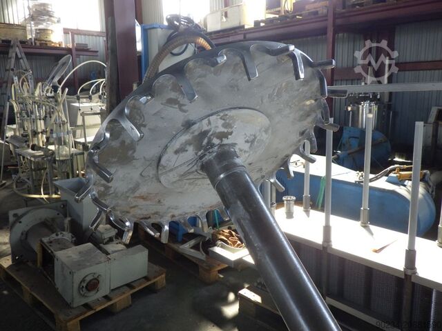 Dissolver 45 kW par Drais modèle RN 3-45 AS VAC pour fonctionnement sous vide avec cuve de mélange 2 DRAIS RN 3-45 AS VAC