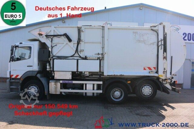 Vuilniswagen Mercedes-Benz Axor 2529 Faun Überkopf Frontlader 25 m³ 1.Hand