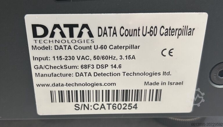 Räknemaskin Data Technologies Count U-60 Caterpillar