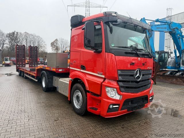 Стандартный седельный тягач MERCEDES-BENZ 1845 Actros mit Goldhofer STN L3 Tieflader Rampe