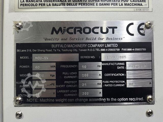 Centro de usinagem vertical Microcut MCU-5X