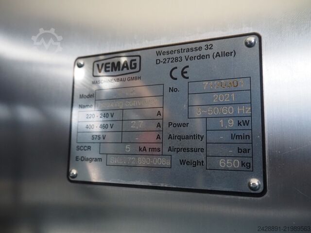 Taśmowy przenośnik taktujący Vemag 712