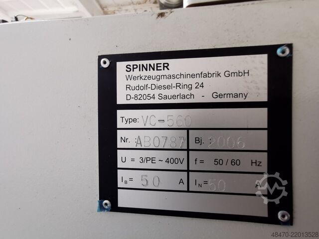 Vertikales, 5 achse Bearbeitungszentrum SPINNER VC560