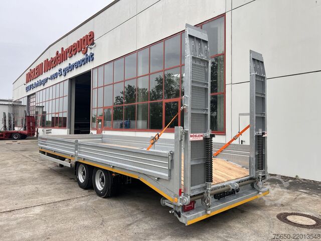 Low loader trailer Möslein TTT 11- 7,28 Neuer Tandemtieflader, 7,28 m Ladefläche