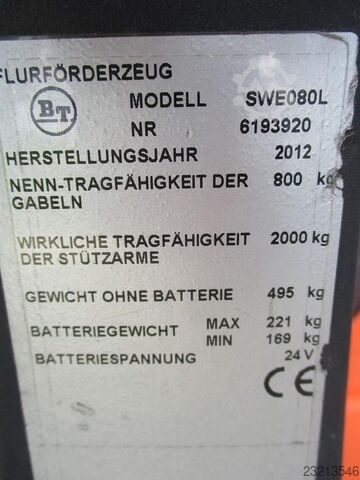 2012年 BT SWE 080L - 1399 BT SWE 080L