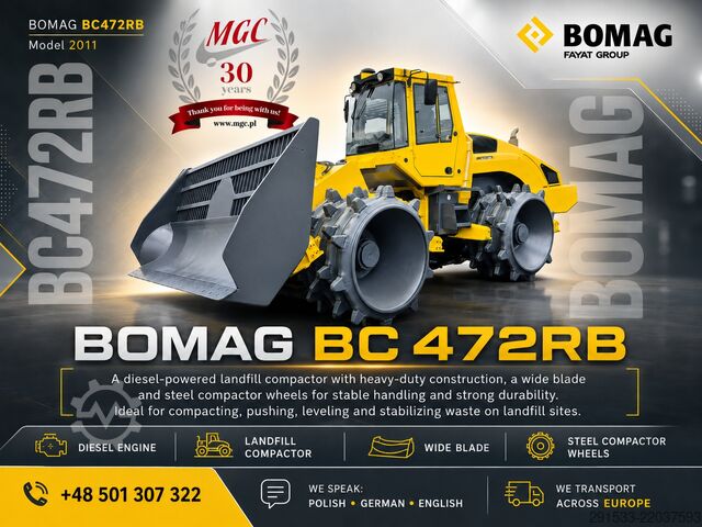 Compacteur de décharge Bomag BC472 RB - Compactor