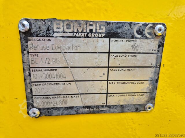 Compacteur de décharge Bomag BC472 RB - Compactor