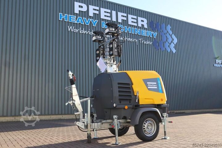 Svetlobni stolp Atlas Copco Hilight H6+ Valid inspection, Max Boom Height 8m,