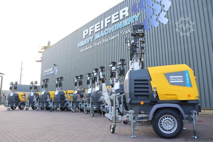 Svetlobni stolp Atlas Copco Hilight H6+  Valid inspection, Max Boom Height 8m,