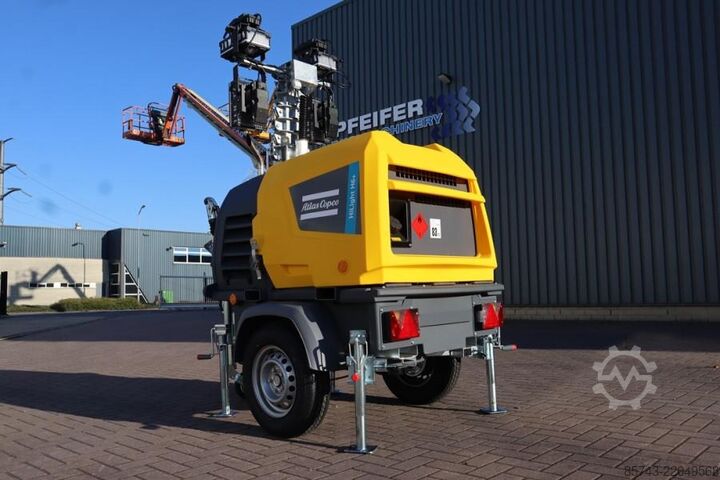 Svetlobni stolp Atlas Copco Hilight H6+ Valid inspection, Max Boom Height 8m,