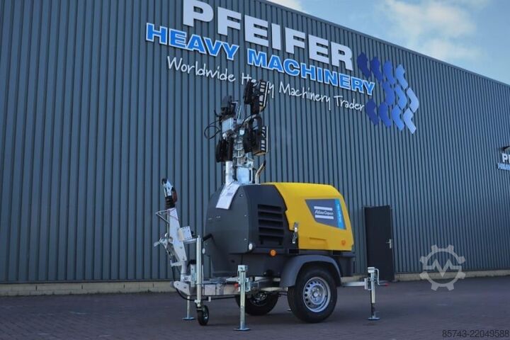 Svetlobni stolp Atlas Copco Hilight H6+ Valid inspection, Max Boom Height 8m,