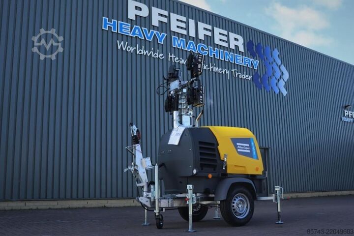 Svetlobni stolp Atlas Copco Hilight H6+ Valid inspection, Max Boom Height 8m,