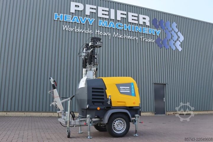 Svetlobni stolp Atlas Copco Hilight H6+  Valid inspection, Max Boom Height 8m,