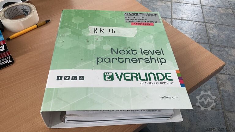 מנוף זרוע Verlinde 5.000 KG X 13,227 mm