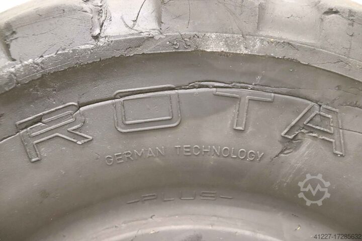 Neumáticos de caucho macizo 2 piezas Vorwerk Rota 23x9-10 (225/75-10) RIM 6.50 F-10