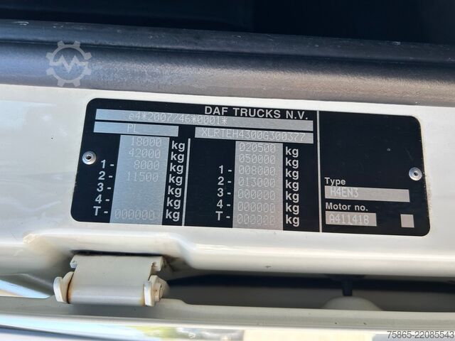 MTS standard DAF XF 480 FT SSC / 608 dkm / Euro 6 D / 2 Tanks / ...