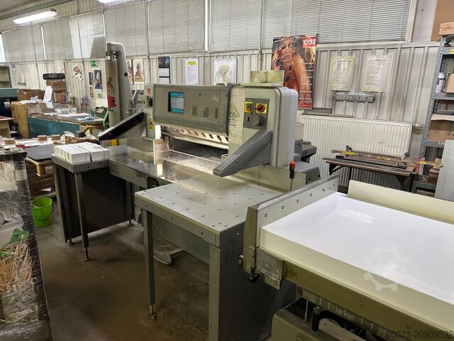 машина за рязане на хартия POLAR 92E Cutting System + RB2 + Elevator