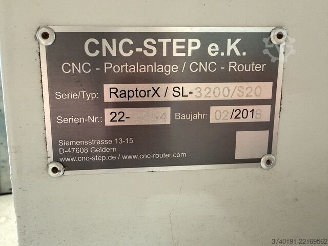 Megmunkálóközpont CNC-STEP RaptorX-SL 3200/S20