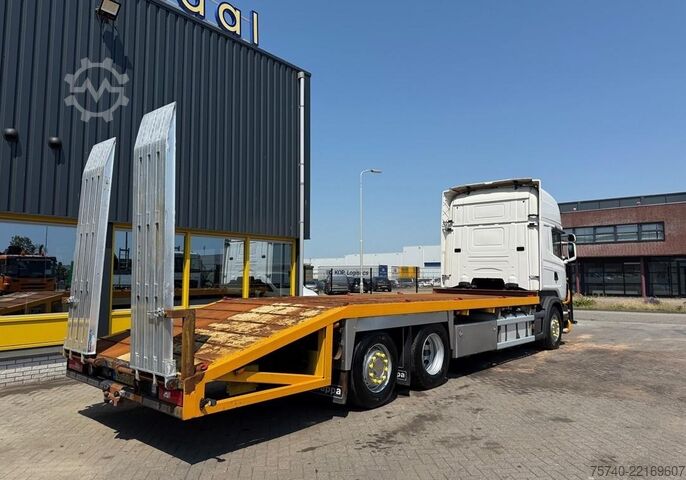 車両運搬バン Scania R 480 6X2 + 3 PEDALS + STUURAS + EURO 5 + ALU O...