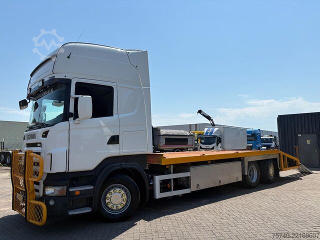 車両運搬バン Scania R 480 6X2 + 3 PEDALS + STUURAS + EURO 5 + ALU O...