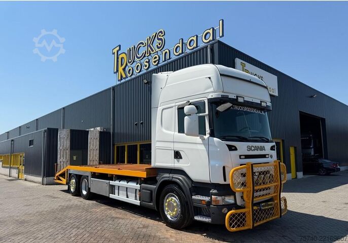 車両運搬バン Scania R 480 6X2 + 3 PEDALS + STUURAS + EURO 5 + ALU O...