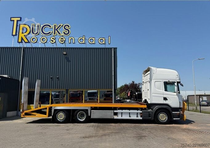 車両運搬バン Scania R 480 6X2 + 3 PEDALS + STUURAS + EURO 5 + ALU O...