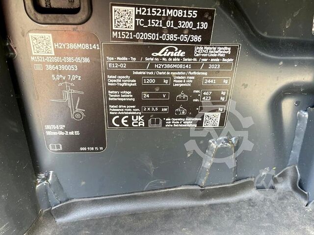 Elektro 3 Rad-Stapler Linde E12-02
