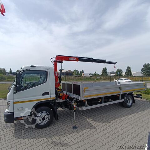 фургон з автокраном на шасі вантажівки Fuso Canter 9C18 Fassi M40 Pritsche 4,5 m