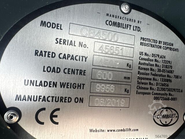 Carrello elevatore a 4 direzioni Combilift CB4500//2019 year // New price