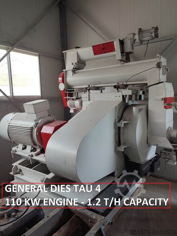 LÍNEA DE PRODUCCIÓN DE PELLETS DE MADERA 1,2T/H General Dies pellet production line TAU4 and FIDA