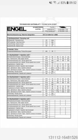 Vstrekovací lis Engel V 330H/80V/130 2 Kompo Reinraummaschine