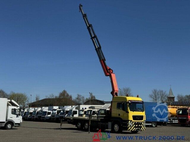 Vrachtauto met open laadbak MAN TGS 26.400 Kran PK42502D * Container * LBW *