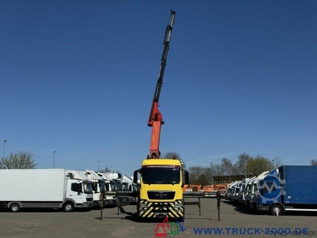 Vrachtauto met open laadbak MAN TGS 26.400 Kran PK42502D * Container * LBW *