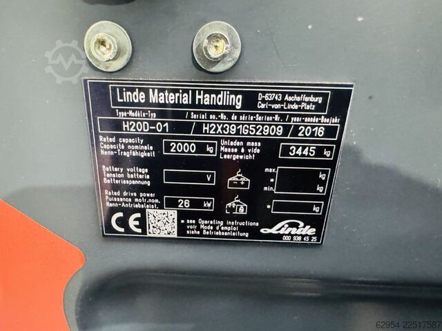 डीजल फोर्कलिफ्ट्स Linde H 20 D EVO Teilkabine ZVG
